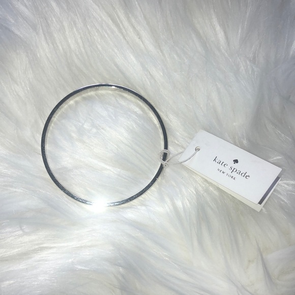 Kate spade bracelet bangle silver brand new shiny